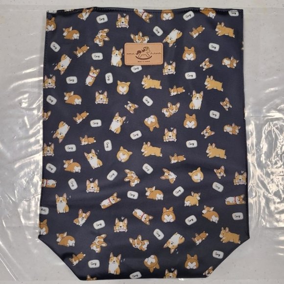 Waterproof Corgi Large Tote Shoulder Bag Travel Purse - Picture 8 of 14